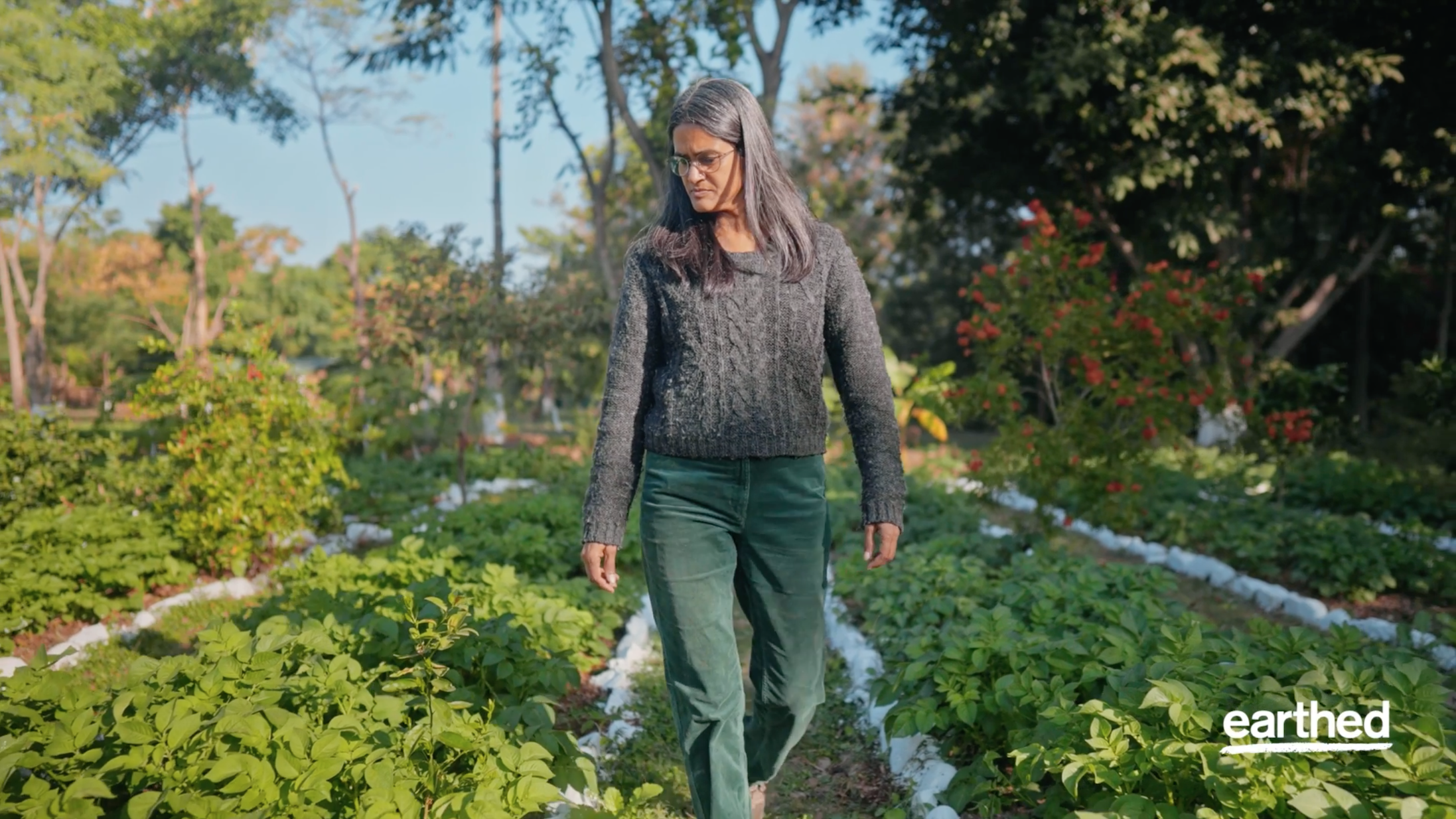 Image of Manisha Lath Gupta in her Garden